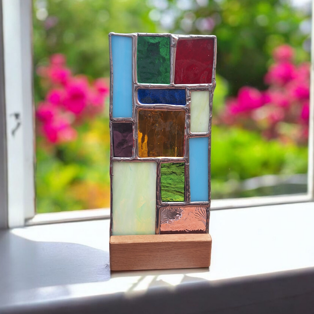 Handmade Stained Glass Candle Holder An Unusual Gift for Birthday or New Home - Image 8