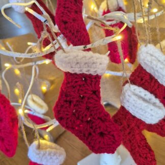 hexi cardi xmas stocking decorations