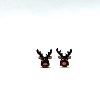 Christmas reindeer earrings