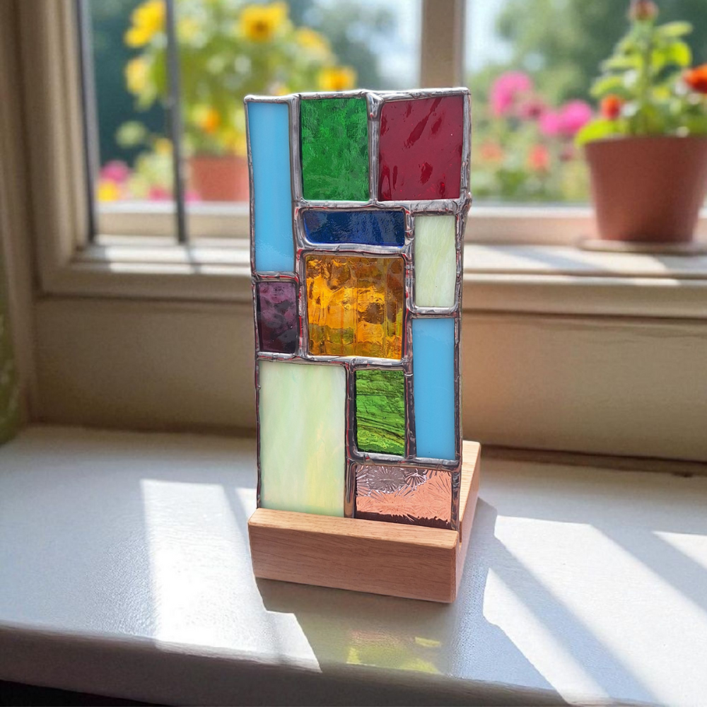 Handmade Stained Glass Candle Holder An Unusual Gift for Birthday or New Home - Image 6