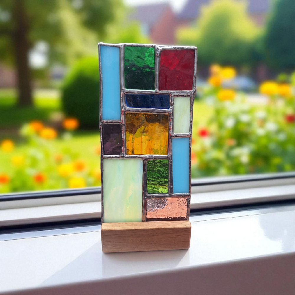 Handmade Stained Glass Candle Holder An Unusual Gift for Birthday or New Home - Image 5