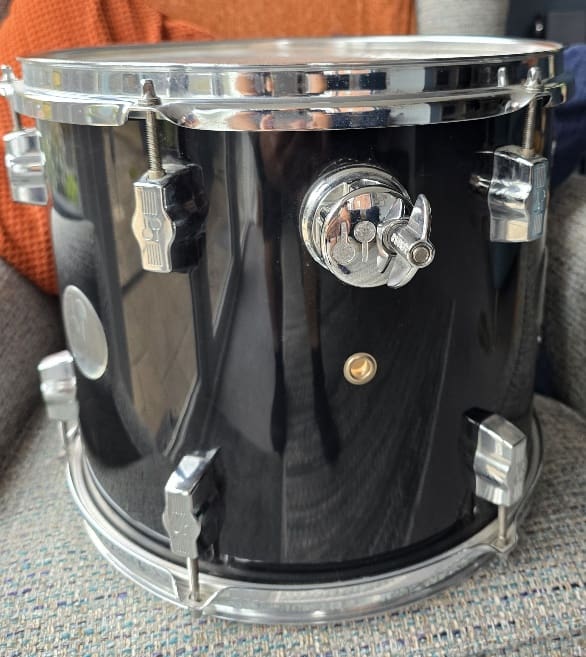 Upcycled Sonor Drum Side Tables in European Walnut & Resin - Image 2