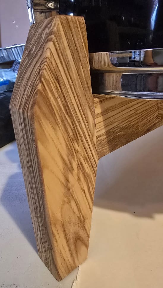 Upcycled Sonor Drum Side Tables in European Walnut & Resin - Image 3