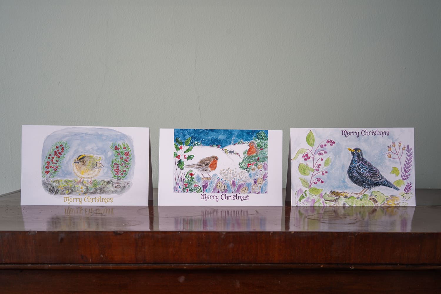 #christmascards #christmasbirdcards #britishbirds #britishbirdcards #festivecards