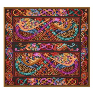 Celtic Peacocks Tapestry Wall-hanging Kit