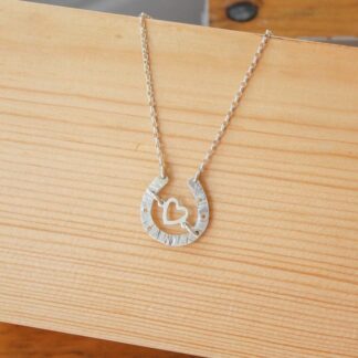 Lucky in Love silver pendant necklace