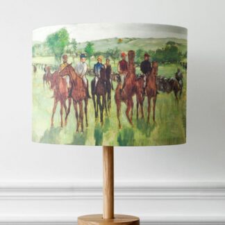 Horse Racing Watercolour Lampshade - Horse and Jockey Lightshade