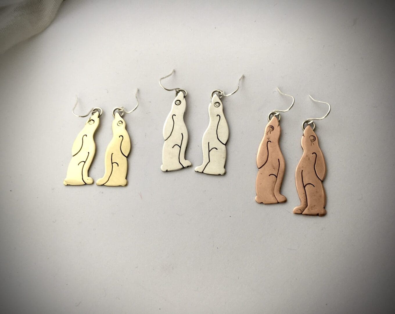 Hare earrings