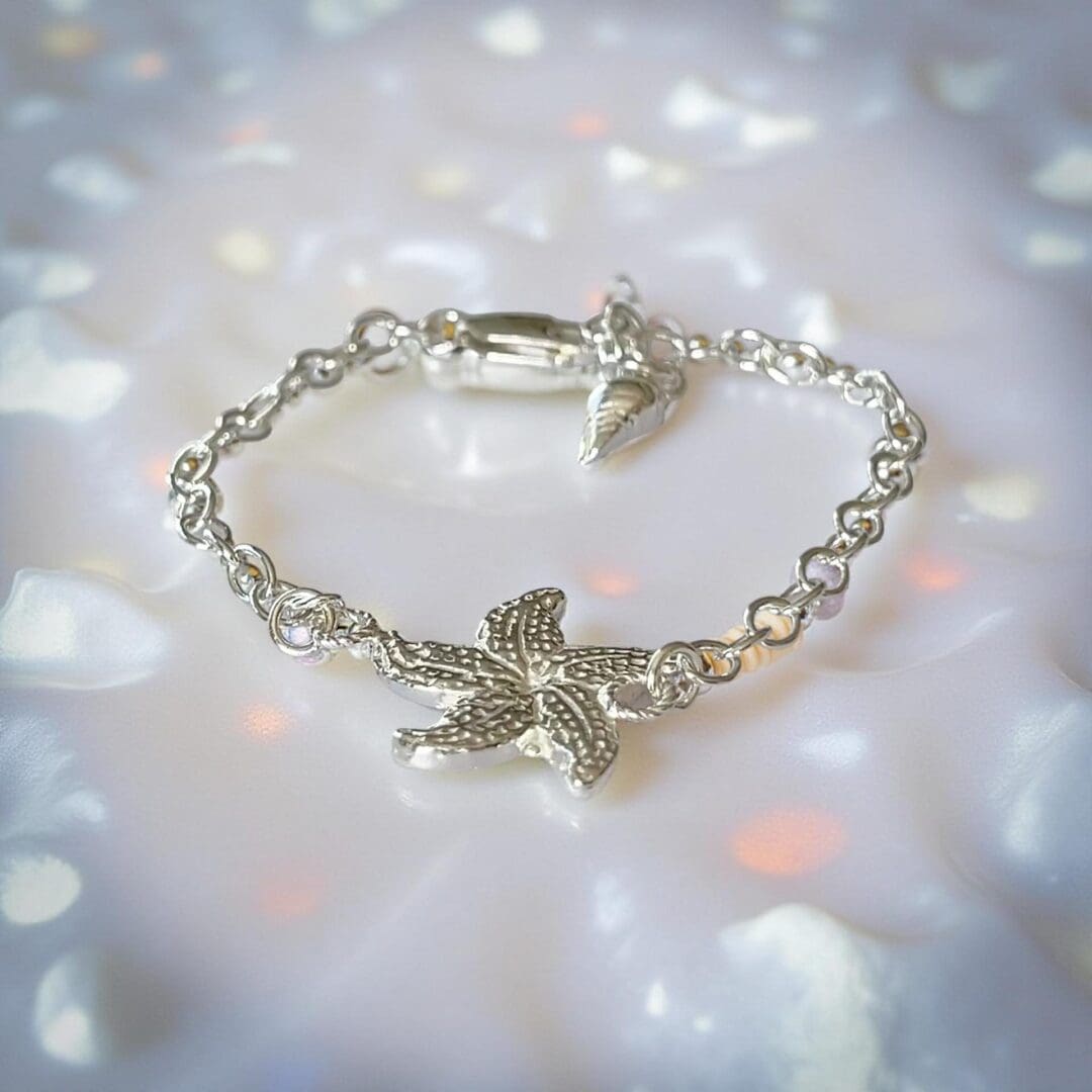 Silver Starfish Bracelet - Image 5