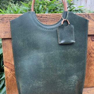 Italian leather small tote, handbag, handcrafted