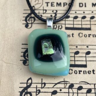 Dichroic Fused Glass Pendant