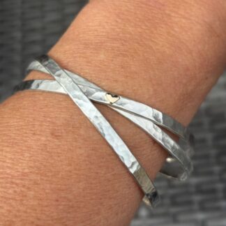 Russian Gold Heart Bangle