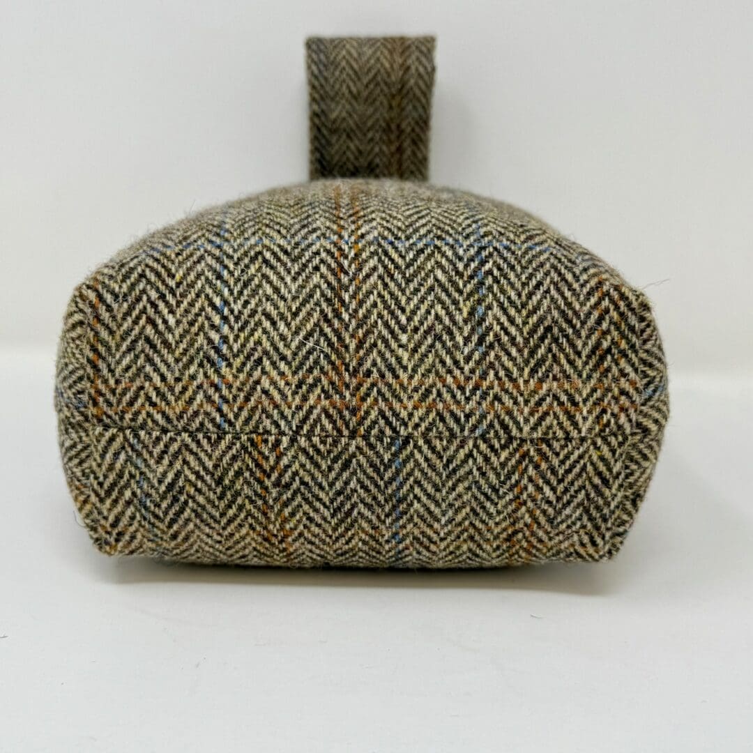 Harris Tweed® Doorstop – Brown Herringbone, Handcrafted Luxury Zipped Wool Doorstopper - Image 8