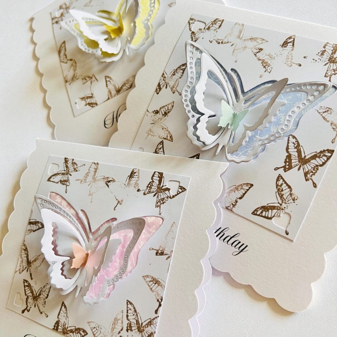 Unique Handmade Greeting Card, Butterfly Birthday Card, 3D Handcrafted Card, Personalised Greeting Card - Image 5