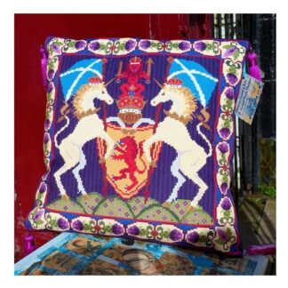 Scottish Coat of Arms Velvet Cushion