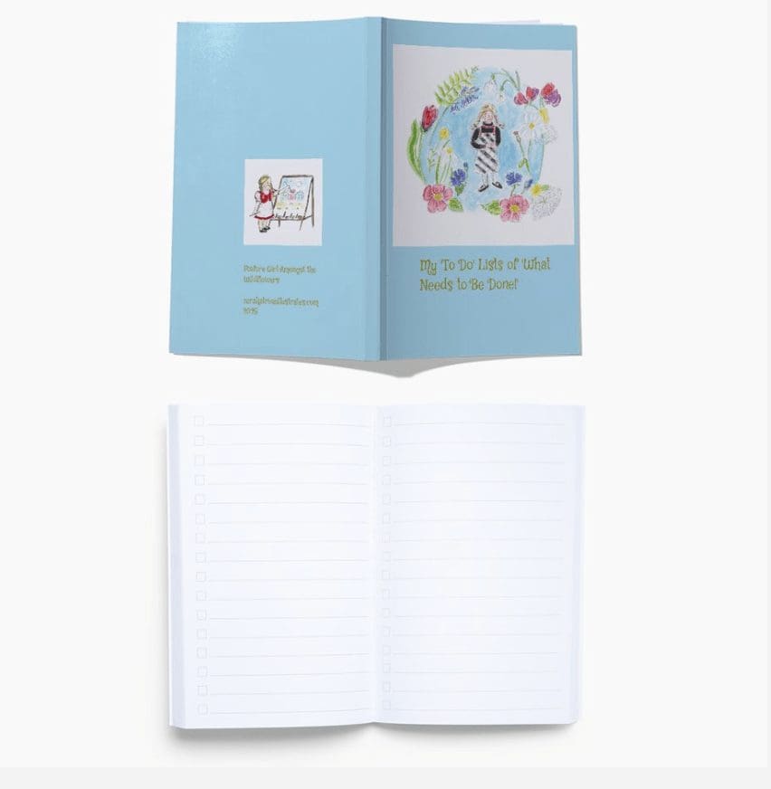 #stationary #journal #thingstodolists #wildflowers #vintage #pinafore #illustrated #illustratedjournal