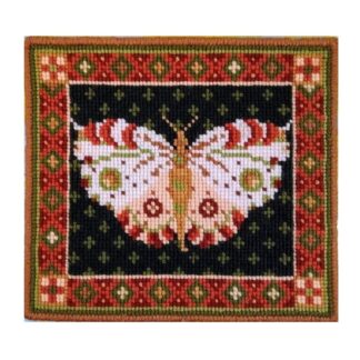 White Butterfly Tapestry Kit to sew yourself in counted cross-stitch