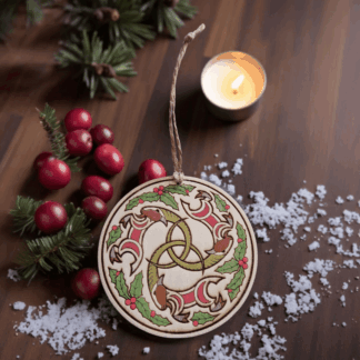 Wooden Scandinavian Yule Goat Tree Decoration