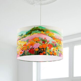 Colourful Landscape Lampshade - Meadow flowers Lightshade