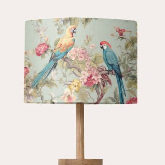Parrot Floral Lampshade - Colourful Bird Lightshade