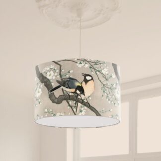 Vintage Bird Print Lampshade - Bird Illustration Lightshade