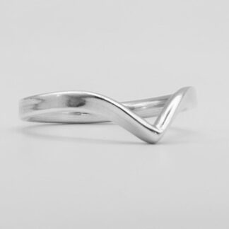 Sterling silver wishbone ring