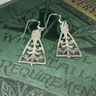 Antique teaspoon handles earrings