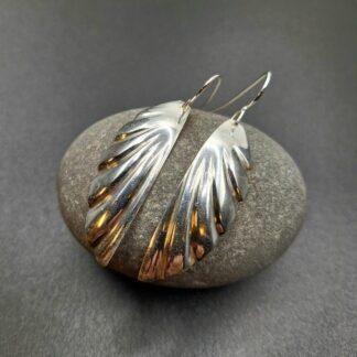 Silver Spoon Angel Earrings