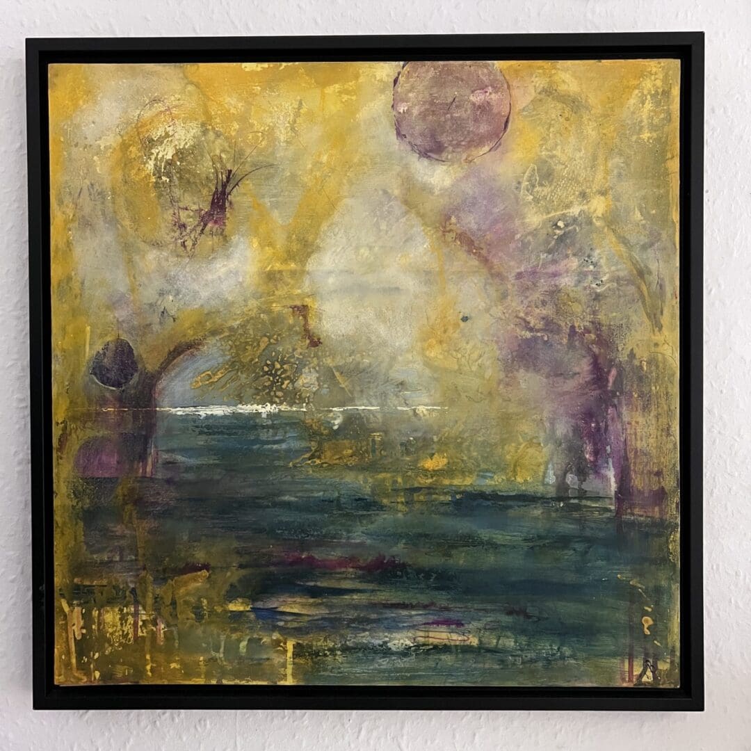 Golden Glow original acrylic painting