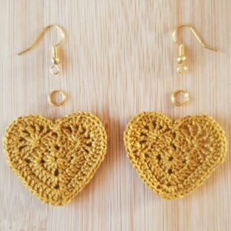 Heart Micro Crochet earrings