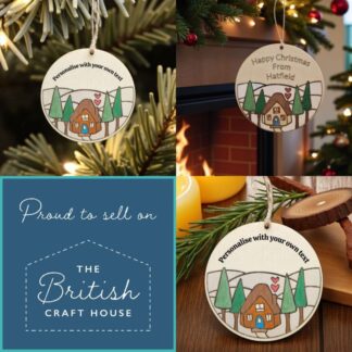 Wooden Personalised Christmas Decoration