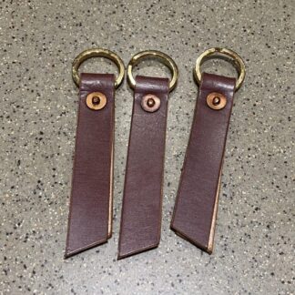 Key fob, English leather, Newmarket