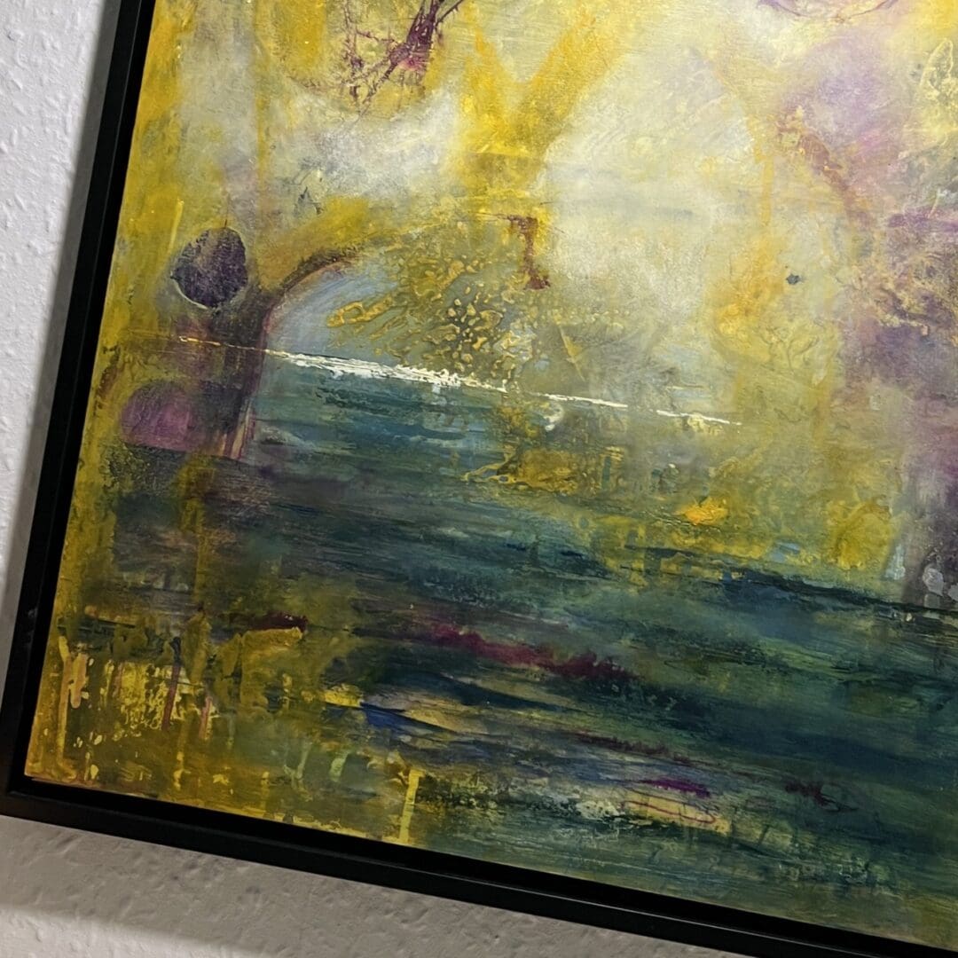 Golden Glow original acrylic painting