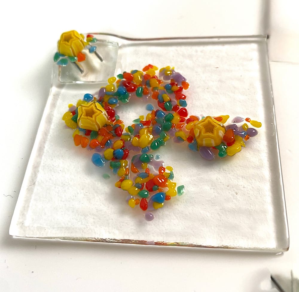 Letter fused glass mini suncatcher - Image 6