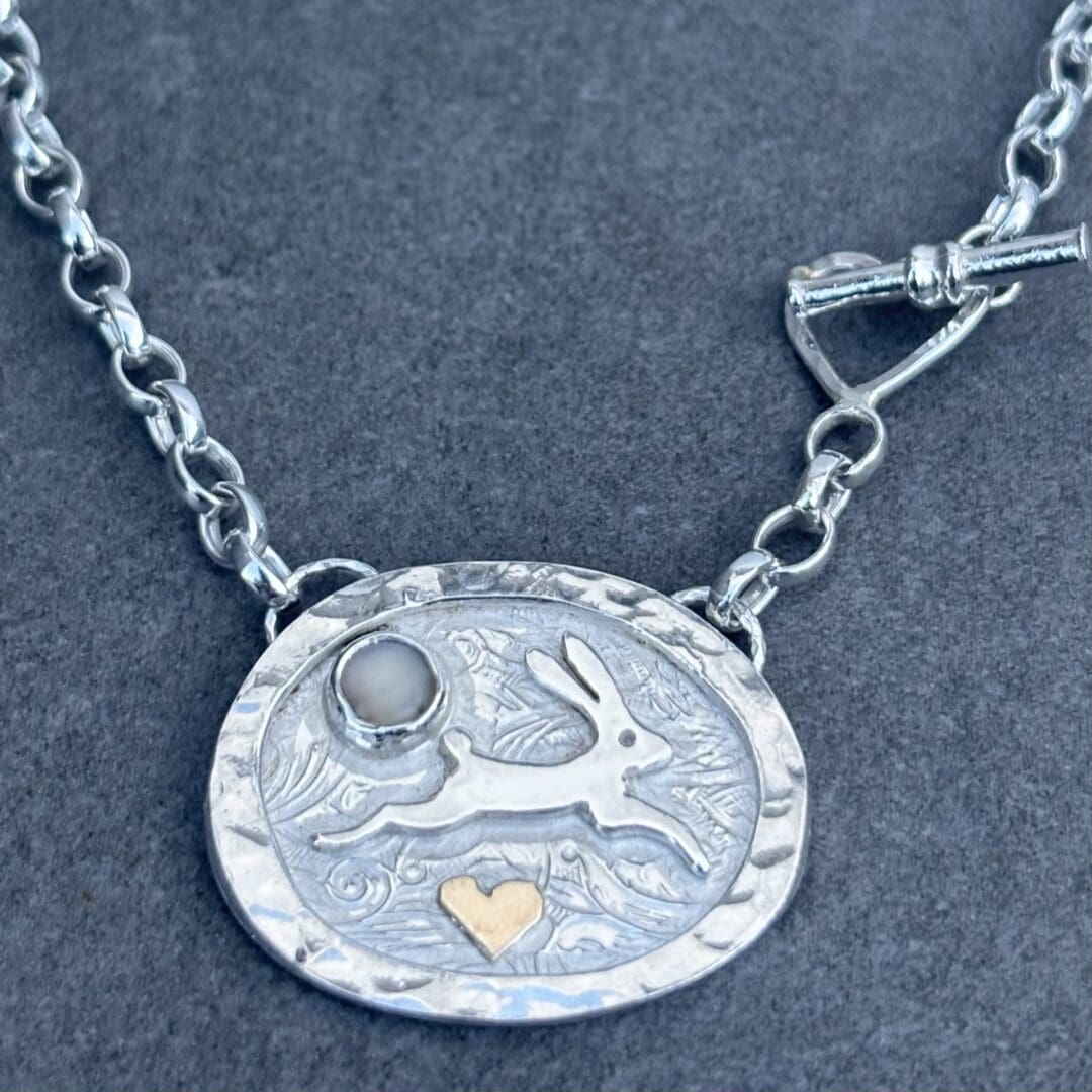 Sterling Silver Hare Necklace - Image 2