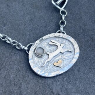 Sterling Silver Hare Necklace