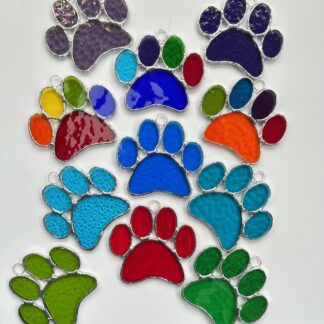 Paw print suncatcher