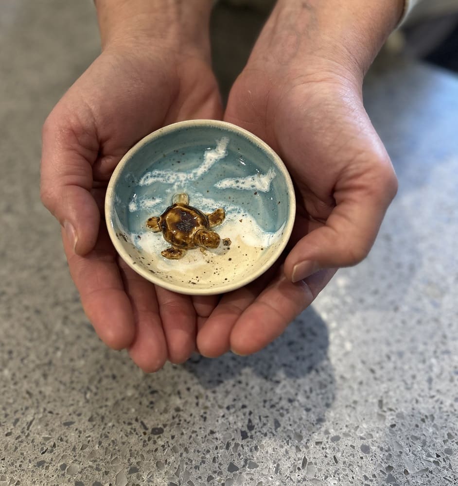 Ceramic trinket dish with cute sea animals