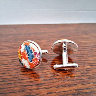Japanese Kimono Silk Cufflinks