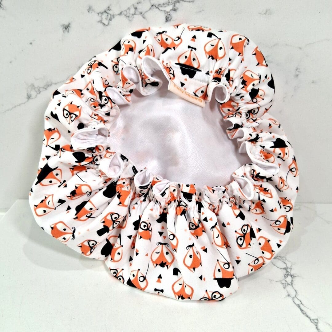 Fox Print Childs Shower Cap - Image 3