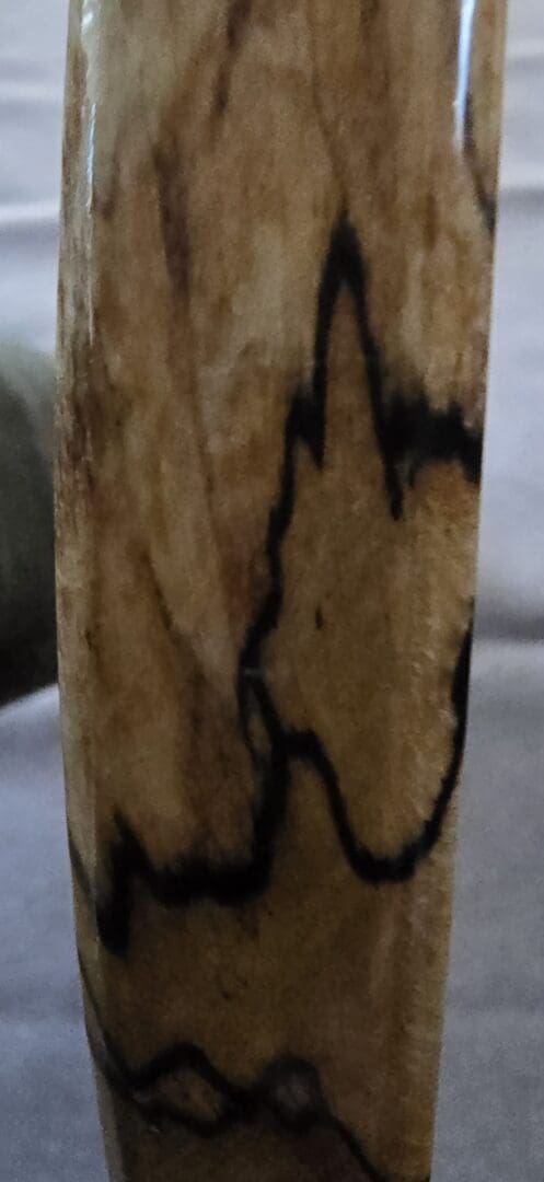 Handcrafted Spalted Beech Wall Clock with Clear Resin Inset - Image 8