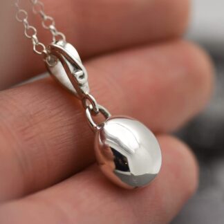Argentium Silver Pebble Necklace