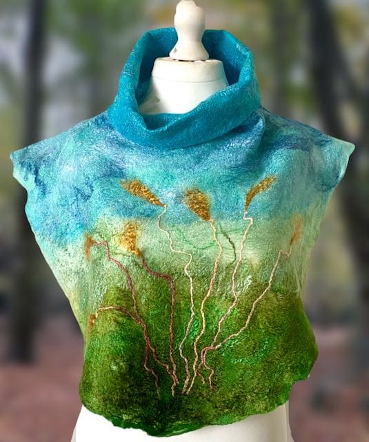 autumn-roll-neck-poncho-handmade-wool-felt-barleyfields-marian-may-textile-art