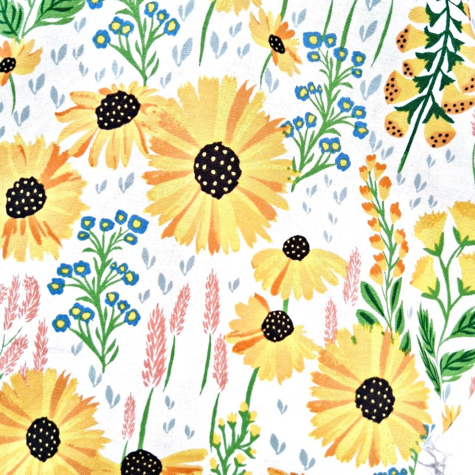 Yellow Floral Luxury Shower Cap - Image 5