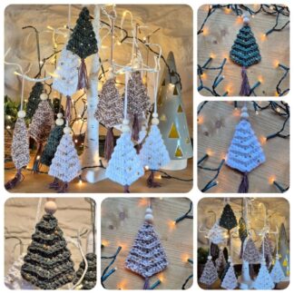handmade crochet christmas tree decorations