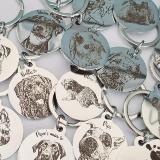Actual photo keyring, from any photo. DOG, CAT, HUMANS, VEHICLES