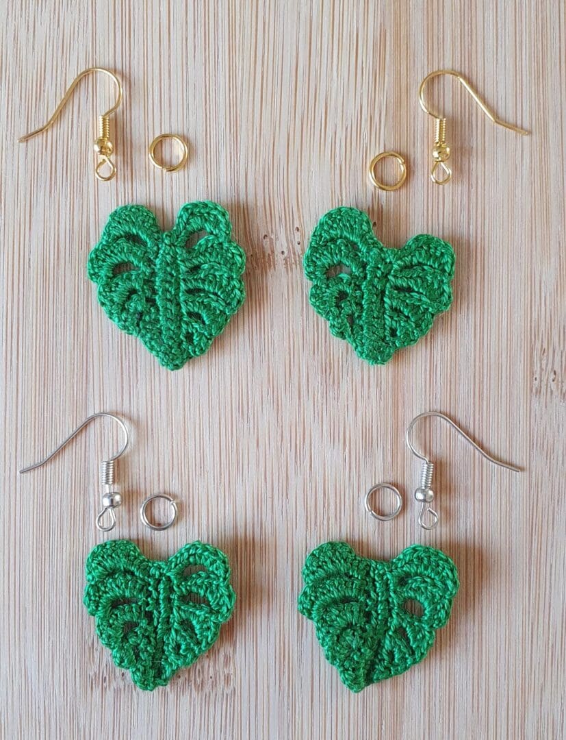 Monstera earrings - Image 3