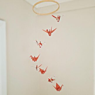 Handmade Origami Hanging Mobile Quirky Home Decor