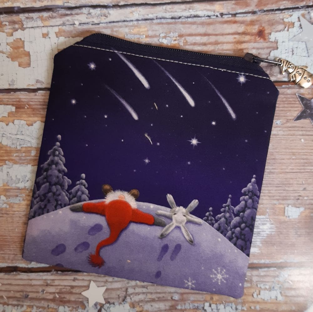 Santa and Christmas Chalet Coin Purse Christmas Gift - Image 2