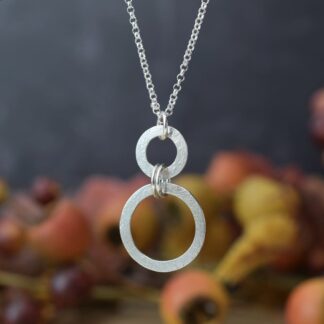 Textured Silver Necklace - Contemporary Handmade Silver Jewellery